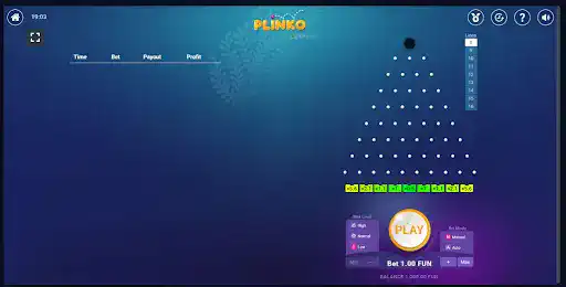 1win Plinko demo play